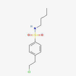 molecular formula C12H18ClNO2S B12443125 N-Butyl-4-(2-chloroethyl)-benzenesulfonamide CAS No. 1018537-08-0