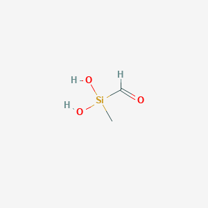 molecular formula C2H6O3Si B1244313 二羟基(甲基)硅烷甲醛 