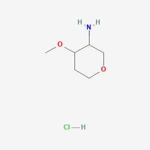 molecular formula C6H14ClNO2 B12443161 (3S,4S)-4-methoxytetrahydropyran-3-amine;hydrochloride 