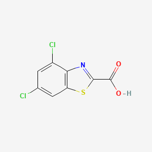 molecular formula C8H3Cl2NO2S B12443176 4,6-Dichloro-1,3-benzothiazole-2-carboxylic acid 