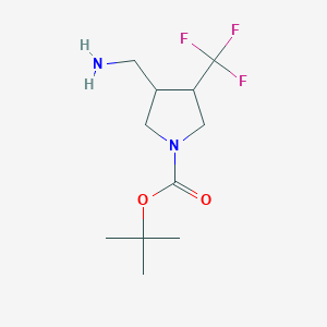 Tert-butyl 3-(aminomethyl)-4-(trifluoromethyl)pyrrolidine-1-carboxylate