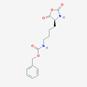 molecular formula C15H18N2O5 B124432 N6-Carbobenzoxy-L-lysine N-Carboxyanhydride CAS No. 1676-86-4