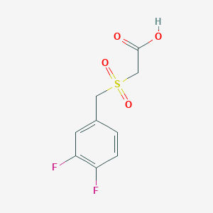 molecular formula C9H8F2O4S B12443202 2-[(3,4-Difluorophenyl)methanesulfonyl]acetic acid 