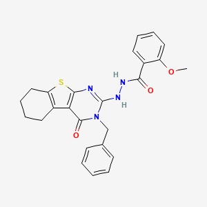 N'-(3-benzyl-4-oxo-3,4,5,6,7,8-hexahydro[1]benzothieno[2,3-d]pyrimidin-2-yl)-2-methoxybenzohydrazide