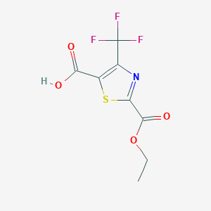 2-(Ethoxycarbonyl)-4-(trifluoromethyl)-1,3-thiazole-5-carboxylic acid