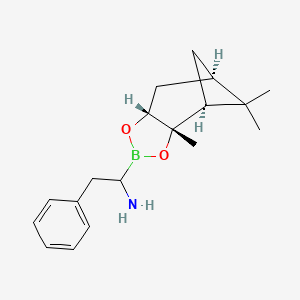 2-phenyl-1-[(1S,2S,6R,8R)-2,9,9-trimethyl-3,5-dioxa-4-boratricyclo[6.1.1.02,6]decan-4-yl]ethanamine