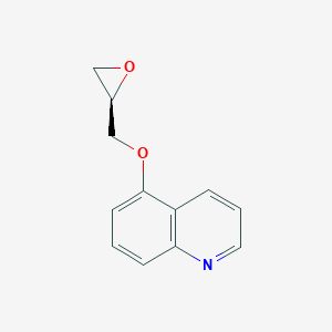 molecular formula C12H11NO2 B124433 (R)-5-(环氧-2-基甲氧基)喹啉 CAS No. 145679-40-9