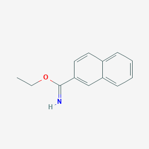 molecular formula C13H13NO B12443346 Ethyl 2-naphthimidate 