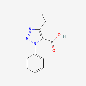 molecular formula C11H11N3O2 B12443368 4-Ethyl-1-phenyl-1h-1,2,3-triazole-5-carboxylic acid CAS No. 558441-00-2