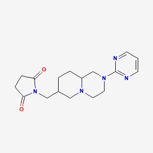 1-[(2-Pyrimidin-2-yl-1,3,4,6,7,8,9,9a-octahydropyrido[1,2-a]pyrazin-7-yl)methyl]pyrrolidine-2,5-dione