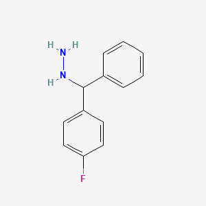 molecular formula C13H13FN2 B12443414 [(4-Fluorophenyl)phenylmethyl]hydrazine CAS No. 1016741-34-6