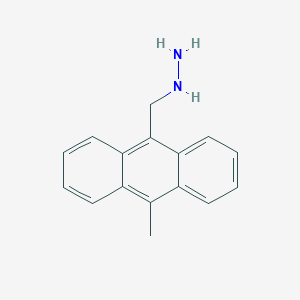 molecular formula C16H16N2 B12443463 (10-Methyl-anthracen-9-ylmethyl)-hydrazine CAS No. 887593-12-6