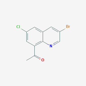 1-(3-Bromo-6-chloroquinolin-8-yl)ethanone