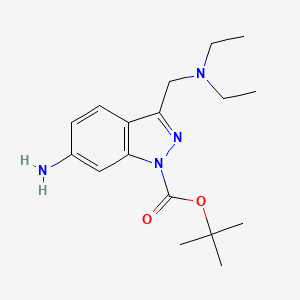 6-Amino-3-diethylaminomethyl-indazole-1-carboxylic acid tert-butyl ester