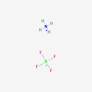 molecular formula BF4H4N+2 B12443512 azanium;tetrafluoroboranium 