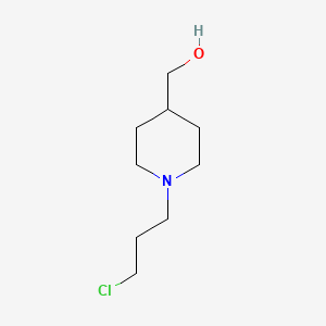 molecular formula C9H18ClNO B12443528 [1-(3-Chloropropyl)piperidin-4-yl]methanol 