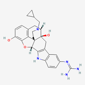 molecular formula C27H29N5O3 B1244356 5'-Guanidinonaltrindole 