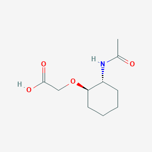 Trans-2-(2'-acetylaminocyclohexyloxy) acetic acid