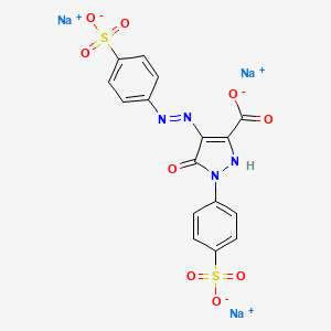 trisodium 5-oxo-1-(4-sulfonatophenyl)-4-[(E)-(4-sulfonatophenyl)diazenyl]-2,5-dihydro-1H-pyrazole-3-carboxylate