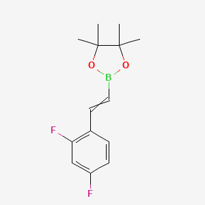 2-[(1E)-2-(2,4-difluorophenyl)ethenyl]-4,4,5,5-tetramethyl-1,3,2-dioxaborolane