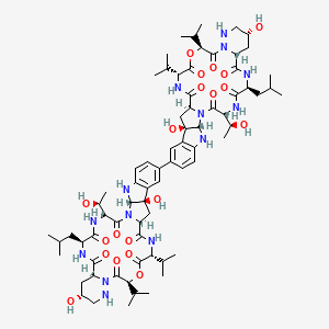 molecular formula C72H104N14O20 B1244360 Himastatin 