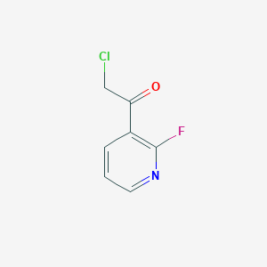 molecular formula C7H5ClFNO B12443607 2-Chloro-1-(2-fluoropyridin-3-YL)ethanone 