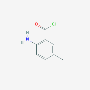 molecular formula C8H8ClNO B12443619 2-Amino-5-methylbenzoyl chloride CAS No. 64842-90-6