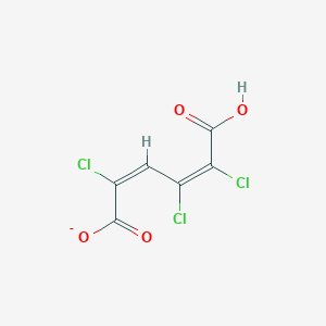 molecular formula C6H2Cl3O4- B1244363 (2E,4Z)-5-carboxy-2,4,5-trichloropenta-2,4-dienoate 