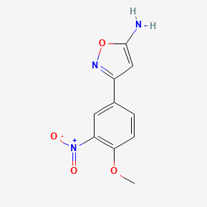 3-(4-Methoxy-3-nitrophenyl)-1,2-oxazol-5-amine