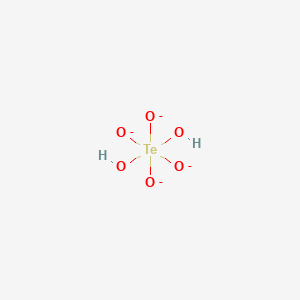 molecular formula H2O6Te-4 B1244365 正碲酸盐(4-) 