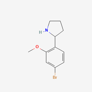 2-(4-Bromo-2-methoxyphenyl)pyrrolidine