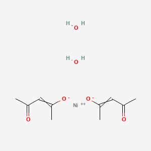 molecular formula C10H18NiO6 B12443790 nickel(2+) (2Z)-4-oxopent-2-en-2-olate 4-oxopent-2-en-2-olate dihydrate 