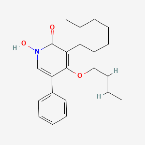 molecular formula C22H25NO3 B1244388 Leporin B 