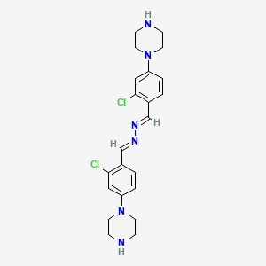 molecular formula C22H26Cl2N6 B1244392 Unii-zvr3aux852 CAS No. 51419-60-4