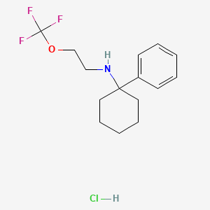 1-Phenyl-N-[2-(trifluoromethoxy)ethyl]cyclohexanamine hydrochloride