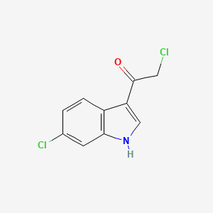 2-Chloro-1-(6-chloro-1h-indol-3-yl)ethan-1-one