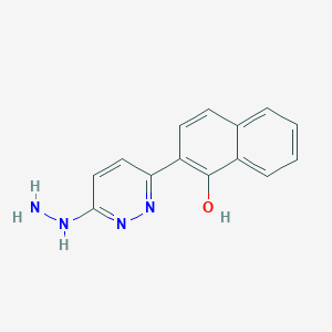 2-(6-Hydrazinopyridazine-3-YL)-1-naphthol