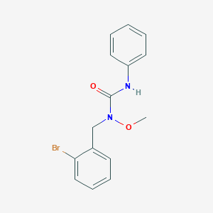 B124440 1-(2-Bromobenzyl)-1-methoxy-3-phenylurea CAS No. 149281-96-9