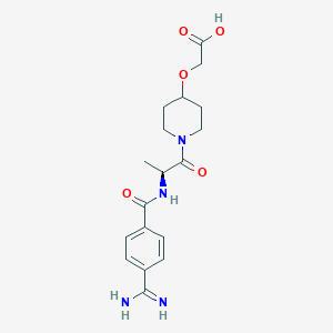 {1-[2-(4-Carbamimidoyl-benzoylamino)-propionyl]-piperidin-4-yloxy}-acetic acid