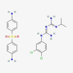 molecular formula C23H27Cl2N7O2S B1244401 Lapdap CAS No. 209665-78-1