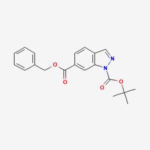 6-benzyl 1-tert-butyl 1H-indazole-1,6-dicarboxylate