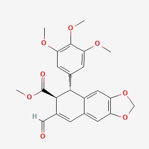 molecular formula C23H22O8 B1244407 Podophyllic Aldehyde 
