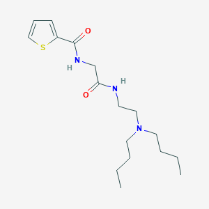 N-[2-[2-(dibutylamino)ethylamino]-2-oxoethyl]-2-thiophenecarboxamide