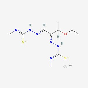 molecular formula C10H18CuN6OS2 B1244419 Cuktsm2 CAS No. 19976-16-0