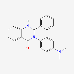 3-[4-(dimethylamino)phenyl]-2-phenyl-2,3-dihydroquinazolin-4(1H)-one