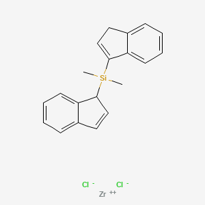 1H-inden-1-yl-(3H-inden-1-yl)-dimethylsilane;zirconium(2+);dichloride