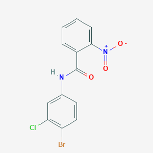 N-(4-bromo-3-chlorophenyl)-2-nitrobenzamide