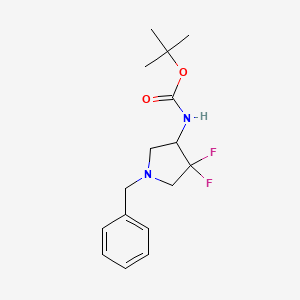 tert-butyl N-(1-benzyl-4,4-difluoropyrrolidin-3-yl)carbamate