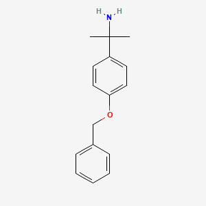 molecular formula C16H19NO B12444414 1-(4-Benzyloxy-phenyl)-1-methyl-ethylamine 