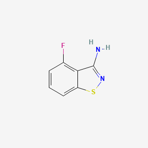 molecular formula C7H5FN2S B12444434 4-Fluorobenzo[d]isothiazol-3-amine 